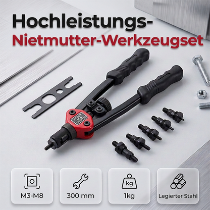 Doppelgriff-Nietmuttern-Werkzeugset