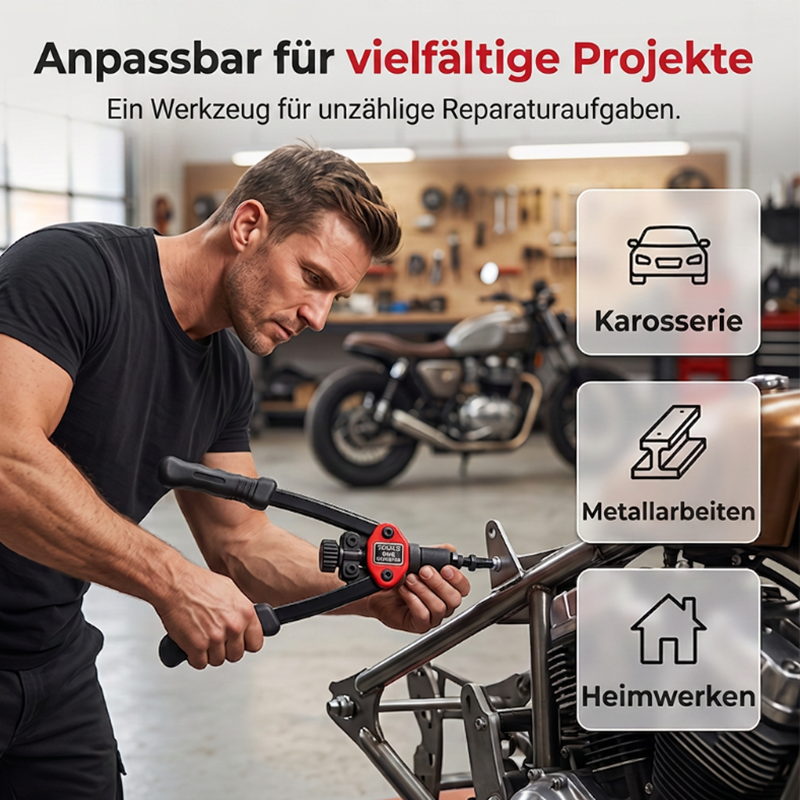 Doppelgriff-Nietmuttern-Werkzeugset