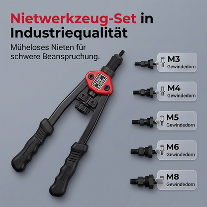 Doppelgriff-Nietmuttern-Werkzeugset