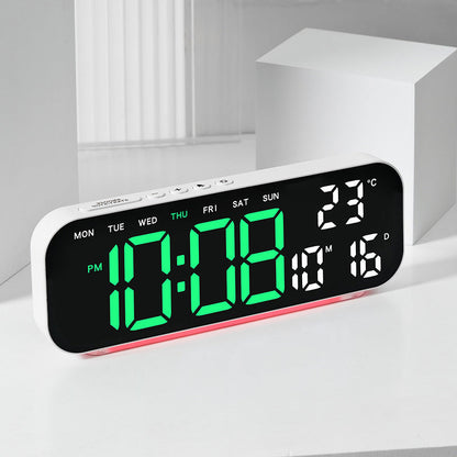 🛍️ 50 % Rabatt – Multifunktions-Tischuhr mit LED-Ziffern, Ambiente-Beleuchtung & Wecker – ideal für Hotel, Wohnzimmer & Schlafzimmer ✨