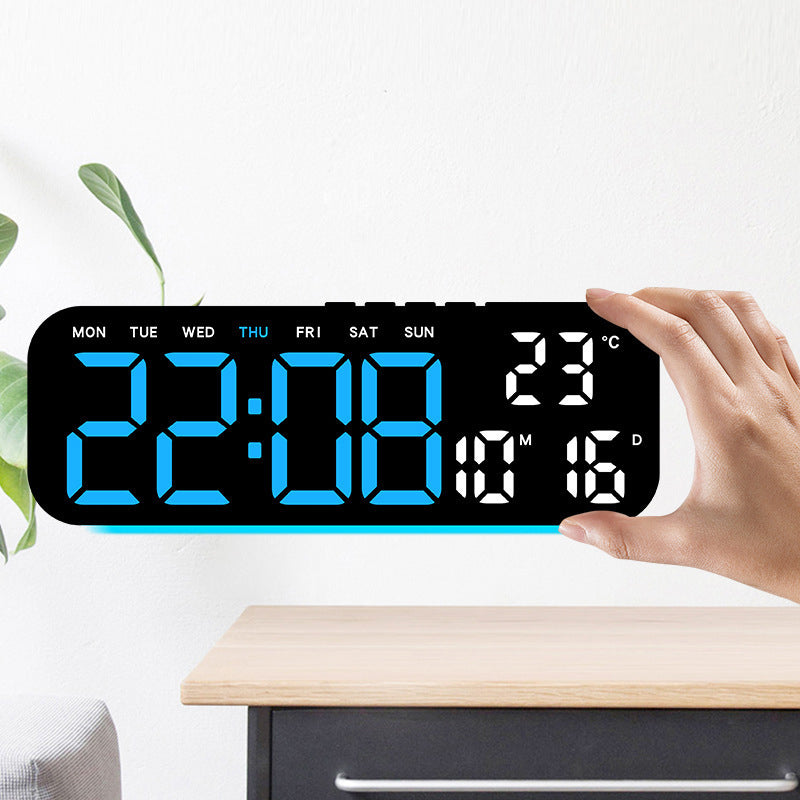 🛍️ 50 % Rabatt – Multifunktions-Tischuhr mit LED-Ziffern, Ambiente-Beleuchtung & Wecker – ideal für Hotel, Wohnzimmer & Schlafzimmer ✨