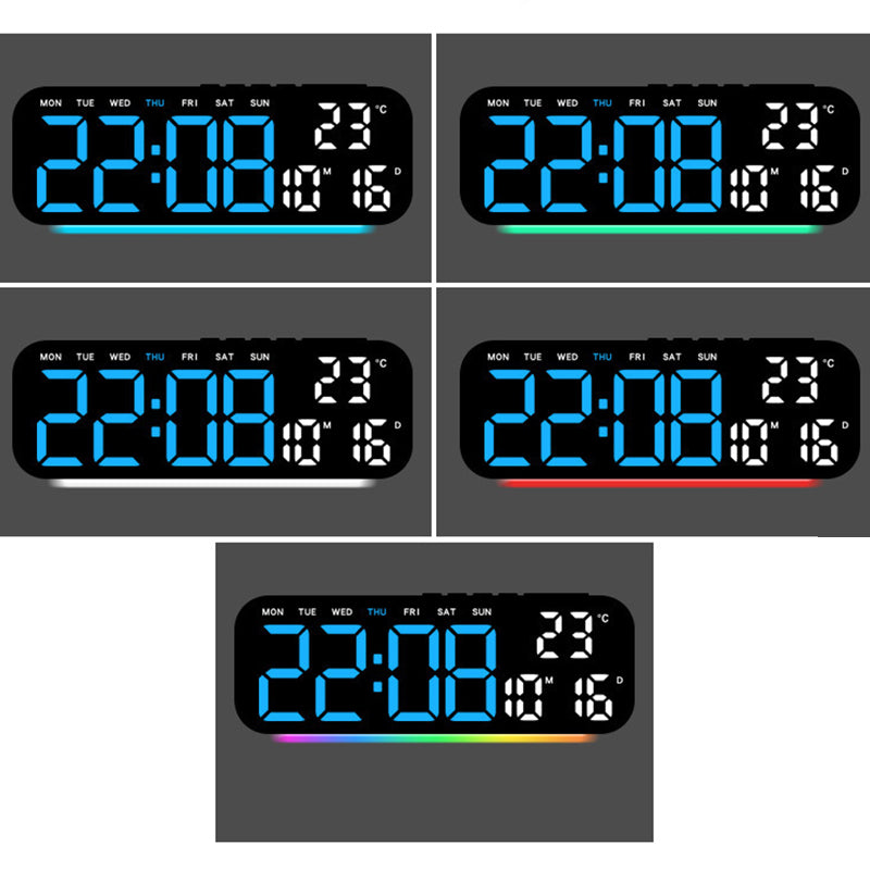 🛍️ 50 % Rabatt – Multifunktions-Tischuhr mit LED-Ziffern, Ambiente-Beleuchtung & Wecker – ideal für Hotel, Wohnzimmer & Schlafzimmer ✨