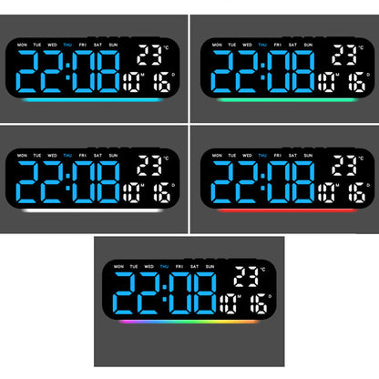 🛍️ 50 % Rabatt – Multifunktions-Tischuhr mit LED-Ziffern, Ambiente-Beleuchtung & Wecker – ideal für Hotel, Wohnzimmer & Schlafzimmer ✨
