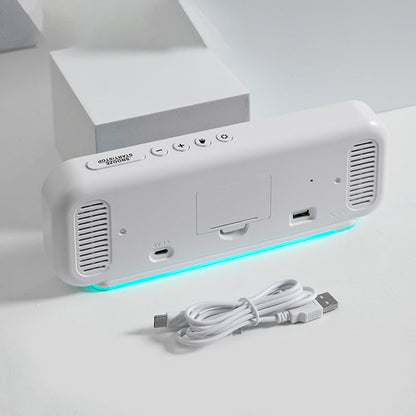 🛍️ 50 % Rabatt – Multifunktions-Tischuhr mit LED-Ziffern, Ambiente-Beleuchtung & Wecker – ideal für Hotel, Wohnzimmer & Schlafzimmer ✨