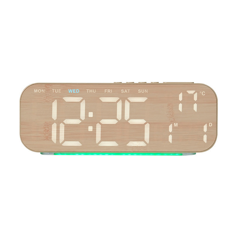 🛍️ 50 % Rabatt – Multifunktions-Tischuhr mit LED-Ziffern, Ambiente-Beleuchtung & Wecker – ideal für Hotel, Wohnzimmer & Schlafzimmer ✨