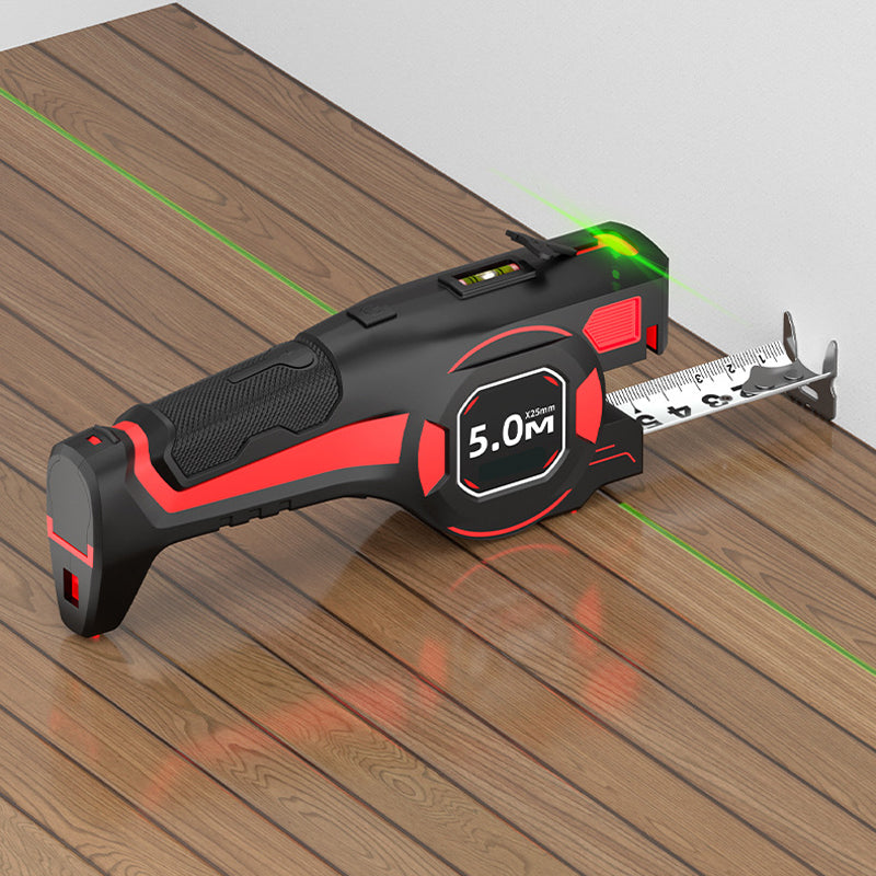 2-in-1-Bandmaß mit Laserführung