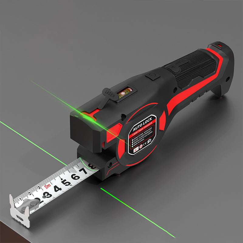 2-in-1-Bandmaß mit Laserführung