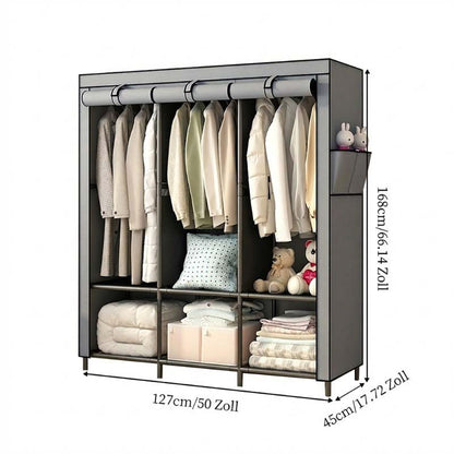 👔 50% RABATT! 🏠 Kleiderschrank aus Vliesstoff – Einfache Montage, leicht & vielseitig – Perfekt für zusätzlichen Stauraum in jedem Raum ✨