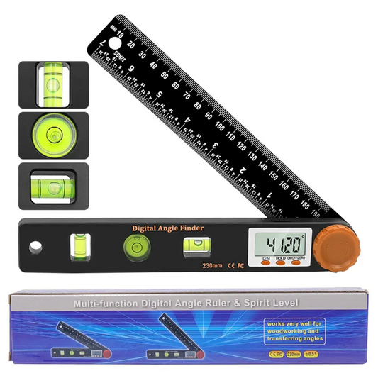 4-in-1 Digitaler Winkelmesser mit Wasserwaage
