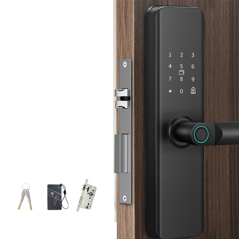 🚪🔒Smartes Fingerabdruck-Türschloss für Innentüren aus Holz – Kein Bohren erforderlich🔥