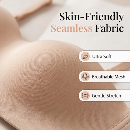 👙 50% RABATT! ✨ Damen Unsichtbarer Push-up Bandeau-BH – Stützend, nahtlos & verstellbar – Perfekt für trägerlose Looks & besondere Anlässe 💃