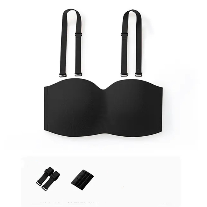 👙 50% RABATT! ✨ Damen Unsichtbarer Push-up Bandeau-BH – Stützend, nahtlos & verstellbar – Perfekt für trägerlose Looks & besondere Anlässe 💃