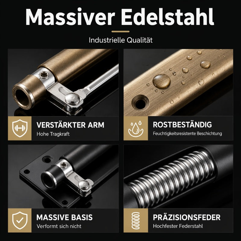 🚪 50% RABATT! 🔧 Automatischer Türschließer aus Edelstahl – Verstellbar, geräuschdämpfend & langlebig – Perfekt für sanftes & leises Schließen von Türen 🛠️