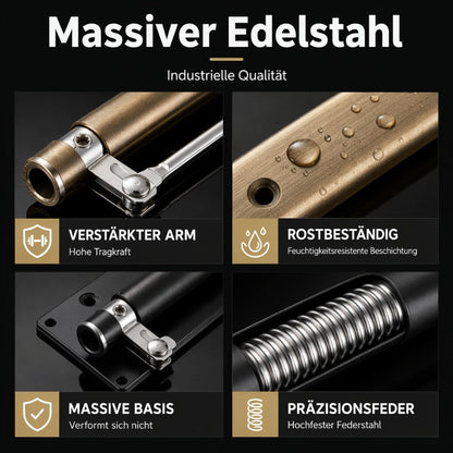 🚪 50% RABATT! 🔧 Automatischer Türschließer aus Edelstahl – Verstellbar, geräuschdämpfend & langlebig – Perfekt für sanftes & leises Schließen von Türen 🛠️