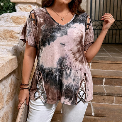 🌺Damen Lässiges V-Ausschnitt Kurzarm T-Shirt