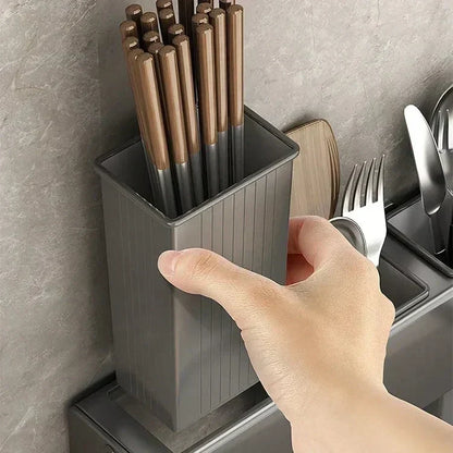 🔪 50% RABATT! 🍽️ Küchenhalter für Messer & Essstäbchen – Multifunktional & platzsparend ✨