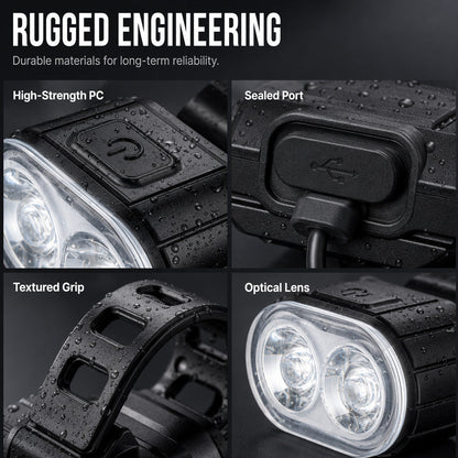 🚴 50% RABATT! 💡 USB-aufladbares Fahrradlicht-Set – Helles LED-Licht, USB-aufladbar & einfache Montage – Perfekt für Nachtfahrten & städtisches Pendeln 🚦