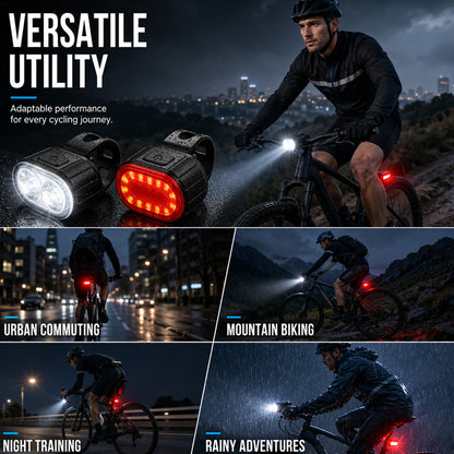 🚴 50% RABATT! 💡 USB-aufladbares Fahrradlicht-Set – Helles LED-Licht, USB-aufladbar & einfache Montage – Perfekt für Nachtfahrten & städtisches Pendeln 🚦