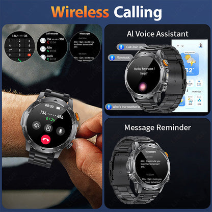 ⌚50% RABATT! 🏆 Smart Bluetooth Sportuhr – 1000mAh Akku & Fitness-Tracking – Herzfrequenz, Schrittzähler & Schlafüberwachung – wasserdicht & kompatibel mit iOS/Android – perfekt für den aktiven Alltag 💪✨