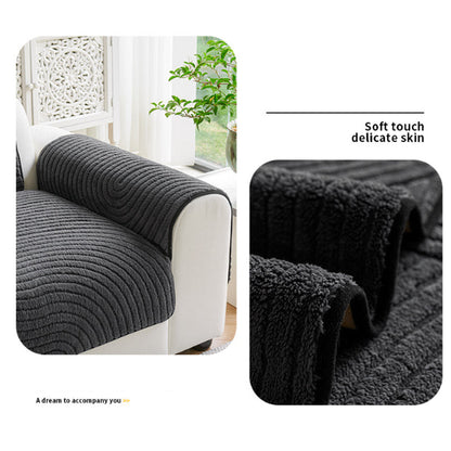 🔥 50% RABATT! ❄️ Baumwoll-Samt Sofaüberwurf – Rutschfest, ultraweich & wärmend – Plüsch-Couchauflage für Wohnzimmer, Haustiere & Familie ✨