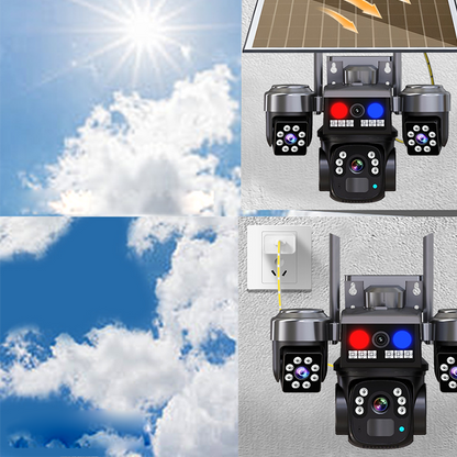 ☀️ Solarbetriebene Kabellose Überwachungskamera – Kabellos, wetterfest & Nachtsicht – Perfekte Sicherheitslösung für Haus & Garten 🏠
