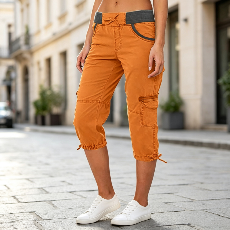 👖Capri-Cargo-Hose mit hoher Taille für Damen