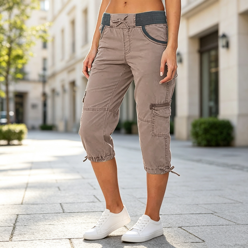 👖Capri-Cargo-Hose mit hoher Taille für Damen