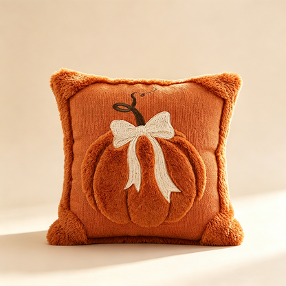 🎃 Gemütlicher Kürbis-Kissenbezug – Herbstliche Dekoration für Sofa & Zuhause