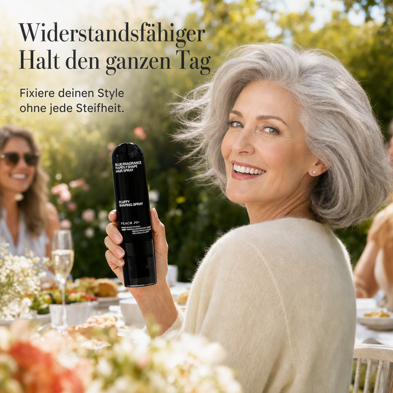 🍑50% RABATT🔥 Fluffy Hair Shaping Spray – Volumen-Spray mit Langzeitwirkung und Pfirsichduft💇‍♀️