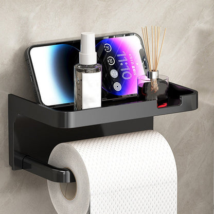 🚽 50 % RABATT! 🧻 Wandmontierter Toilettenpapierhalter mit Ablage – PP – Kein Bohren erforderlich & wasserdicht für das Badezimmer