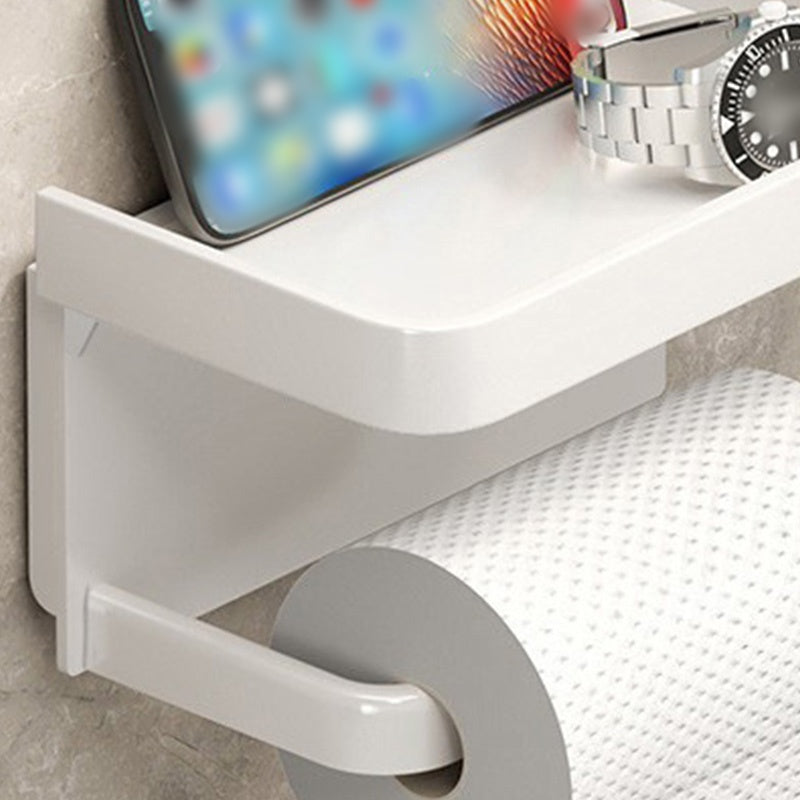 🚽 50 % RABATT! 🧻 Wandmontierter Toilettenpapierhalter mit Ablage – PP – Kein Bohren erforderlich & wasserdicht für das Badezimmer