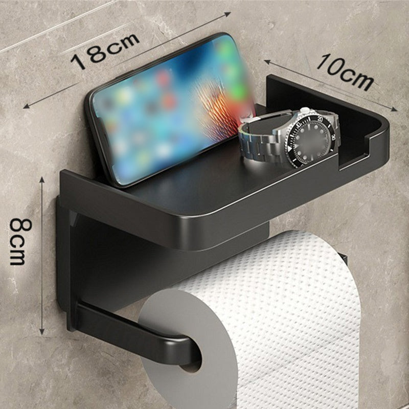 🚽 50 % RABATT! 🧻 Wandmontierter Toilettenpapierhalter mit Ablage – PP – Kein Bohren erforderlich & wasserdicht für das Badezimmer