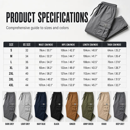 👖 50% RABATT! 🏕️ Herren Cargohose in lockerer Passform – Bequem, vielseitig & mit vielen Taschen – Ideal für Alltag, Outdoor & Freizeit ✨