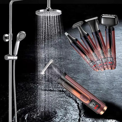 🧔  50 % Rabatt 🔥 4-in-1 Herren-Pflegeset – Multifunktions-Trimmer für Bart, Haare, Nase & Körper ✂️