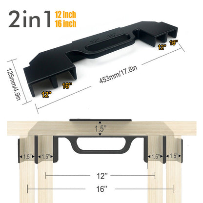 🔧 50% RABATT! 📏 Rahmenlehre aus Aluminiumlegierung – Robust, präzise & einfach zu handhaben – Ideal für Stud-Layout, Trockenbau & Montagearbeiten 🛠️