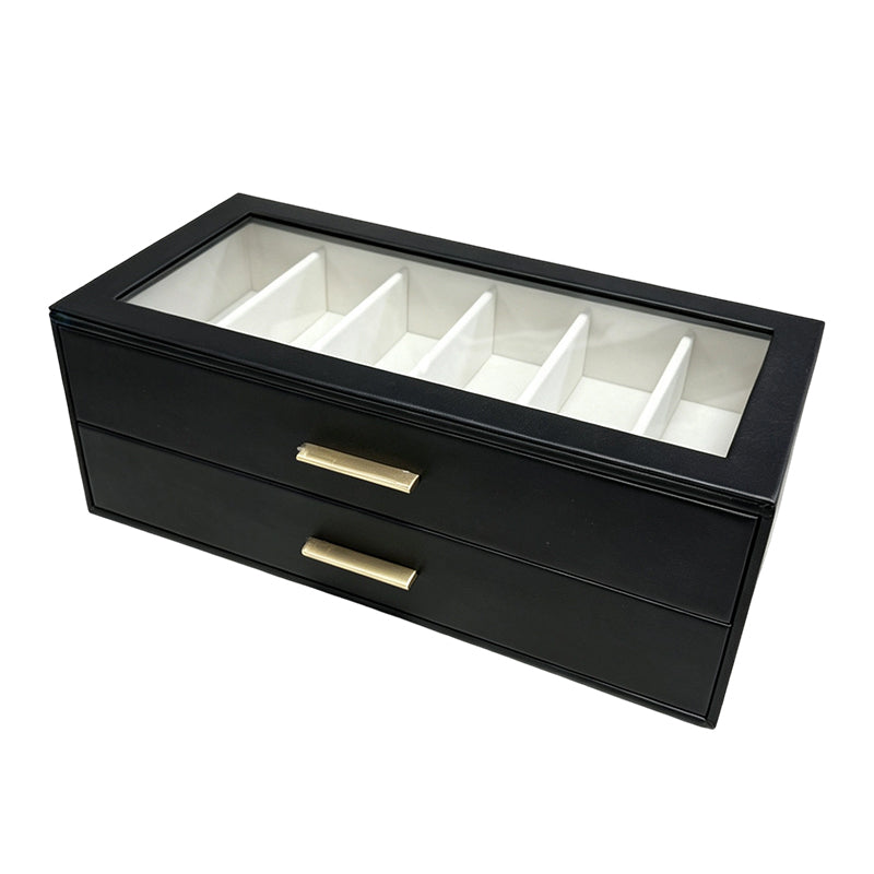 🕶️ 50% RABATT! 📦 2-stöckige Sonnenbrillen-Aufbewahrungsbox – Transparenter Glasdeckel, staubdicht & platzsparend – Ideal für Brillensammlung & stilvolle Präsentation ✨