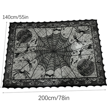 🎃NUR FÜR BEGRENZTE ZEIT: 50 % RABATT! ⏰Gruseliges Halloween-Muster – Set aus Tischdecke und Platzsets