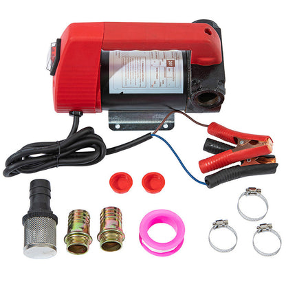 ⛽Tragbare Diesel-Umlaufpumpe – 12V-220V, 94.6 L/min, selbstansaugend, für Tankstelle & Baustelle