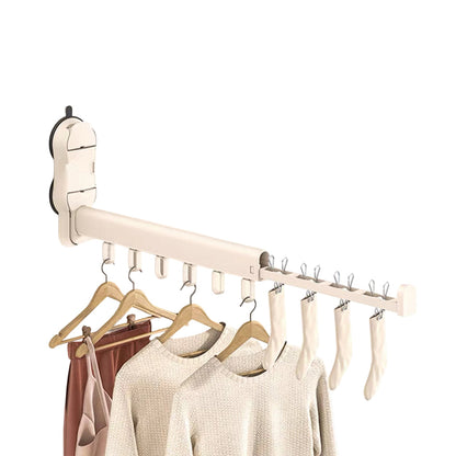 🧺 50% RABATT! 🏠 Platzsparender Wäscheständer – Ausziehbar, Saugnapfbefestigung & Aluminium – Ideal für kleine Räume & flexible Nutzung ✨
