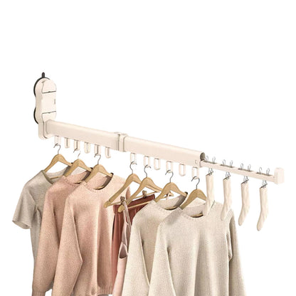 🧺 50% RABATT! 🏠 Platzsparender Wäscheständer – Ausziehbar, Saugnapfbefestigung & Aluminium – Ideal für kleine Räume & flexible Nutzung ✨