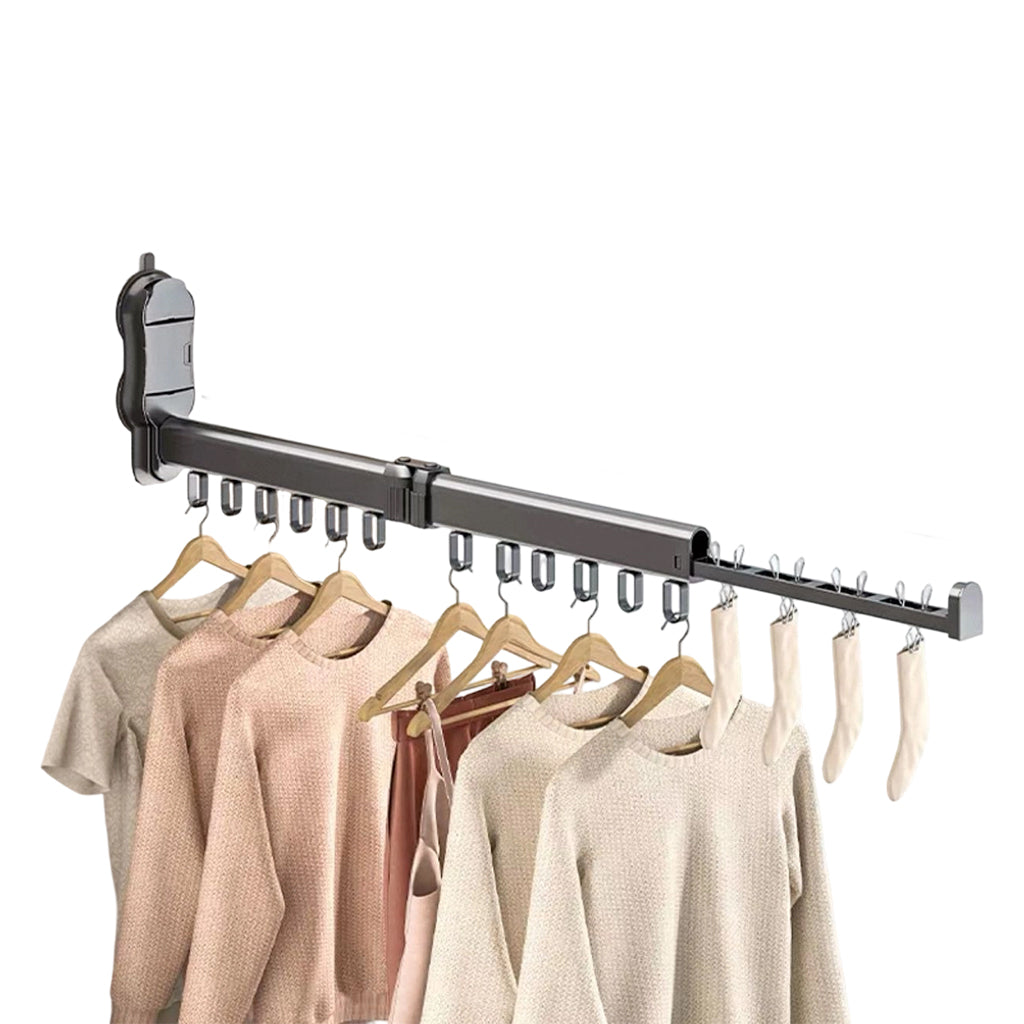 🧺 50% RABATT! 🏠 Platzsparender Wäscheständer – Ausziehbar, Saugnapfbefestigung & Aluminium – Ideal für kleine Räume & flexible Nutzung ✨