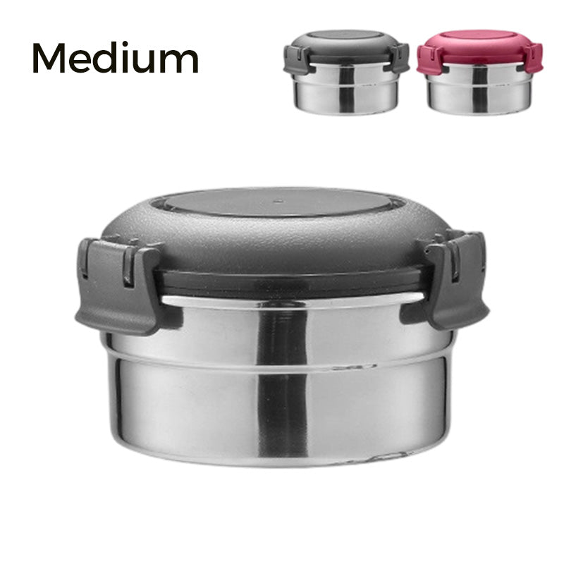 🍱 50% RABATT! 🥗 3-teiliges Edelstahl-Lunchbox-Set – Luftdichte Deckel, robust & leicht zu reinigen – Ideal für Schule, Büro & unterwegs ✨