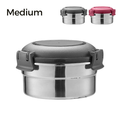 🍱 50% RABATT! 🥗 3-teiliges Edelstahl-Lunchbox-Set – Luftdichte Deckel, robust & leicht zu reinigen – Ideal für Schule, Büro & unterwegs ✨