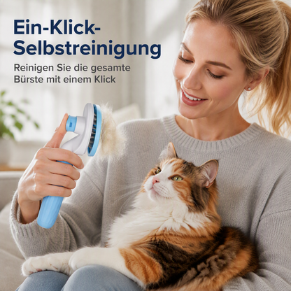 Selbstreinigende Zupfbürste für Haustiere