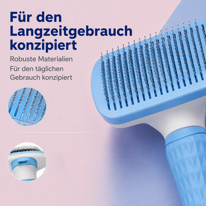 Selbstreinigende Zupfbürste für Haustiere