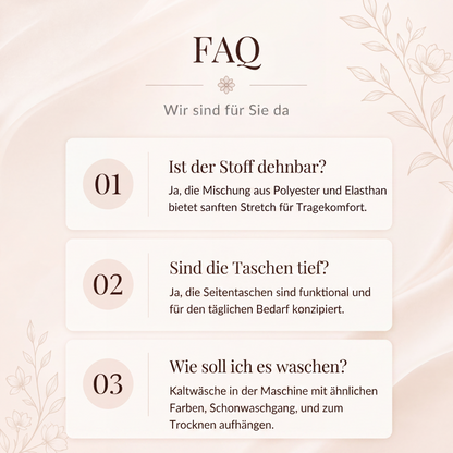 🌸 Blumiges V-Ausschnitt-Kleid mit Taillendrehung – elegant und lässig für jeden Anlass