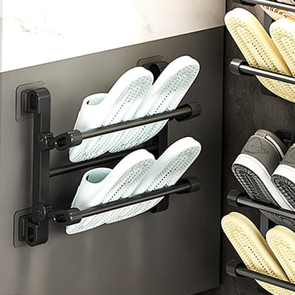 👟 50 % Rabatt – Faltbarer Wand-Schuhhalter für Tür & Bad – ohne Bohren, platzsparend & vielseitig für Hausschuhe & Badeschuhe 🚪