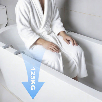 🧼 50 % Rabatt – Rutschfester Badewannensitz – verstellbar, belastbar bis 225 kg, mit Griff & Seifenablage 🛁