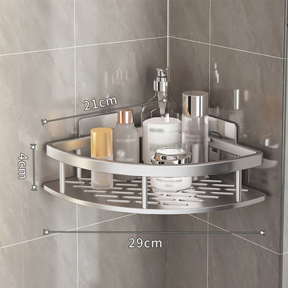 🏠 Dusch-Eckablage ohne Bohren – selbstklebendes Badezimmer-Regal, einfache Montage