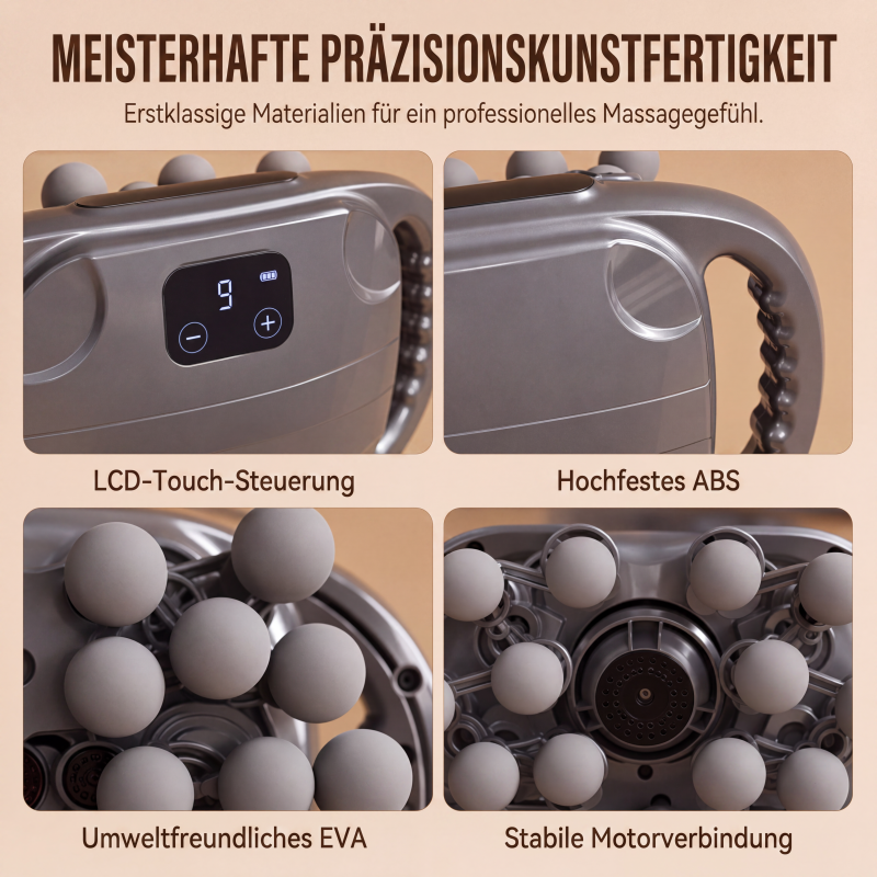 💆‍♀️🔥Faszien-Massagepistole mit mehreren Aufsätzen für die Tiefengewebsmassage